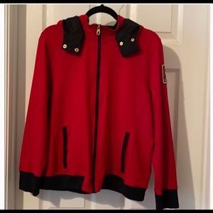 L-RL Ralph Lauren XL Active Hoodie Red /Blk Jacket